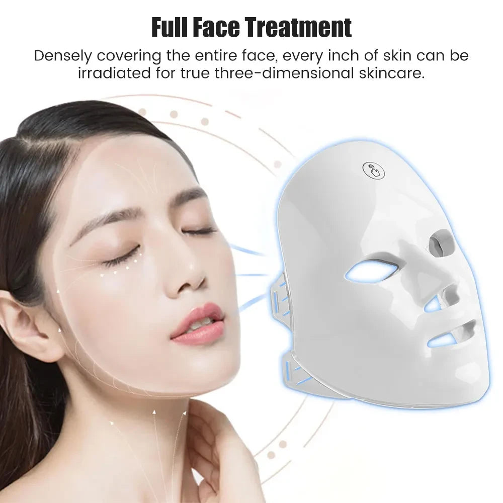 Rechargeable RED Light Therapy Facial Mask