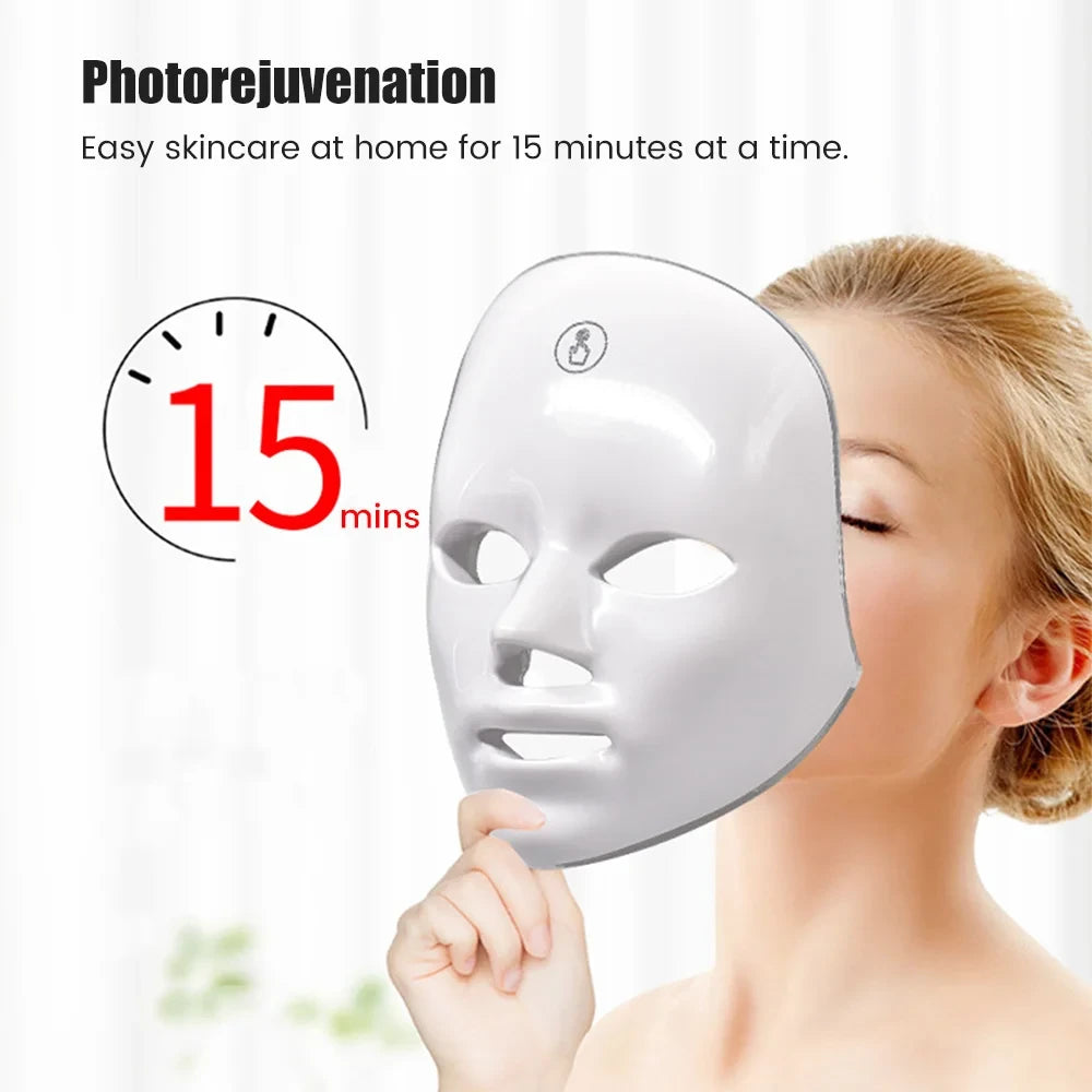 Rechargeable RED Light Therapy Facial Mask